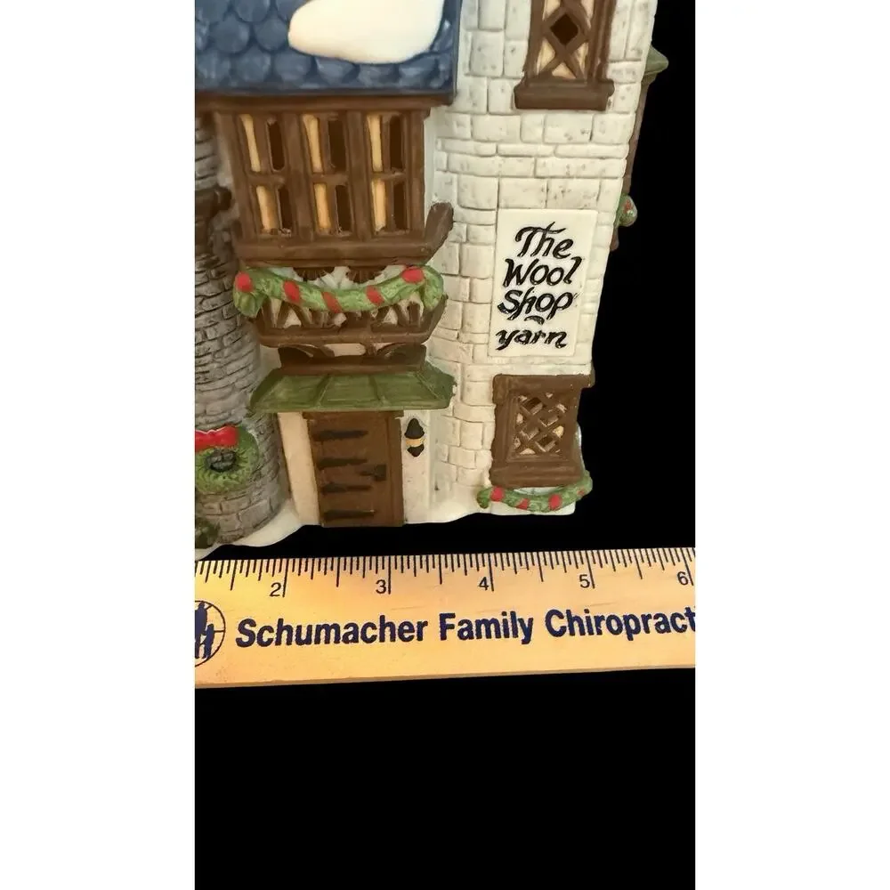 VTG 1988 Dept 56 ORIGINAL “The Wool Shop” Dickens Village #59242 Hand Painted